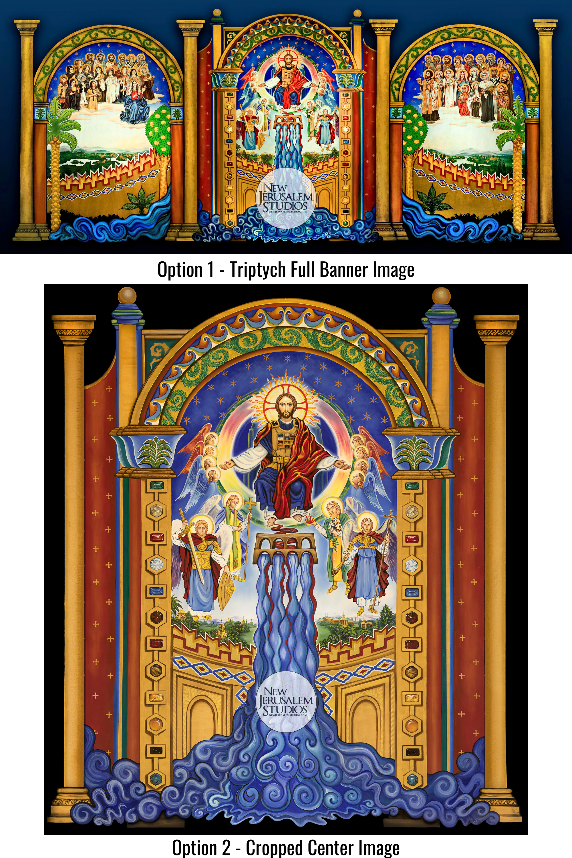 CONFERENCE BACKDROP - River of Life - 2 Options