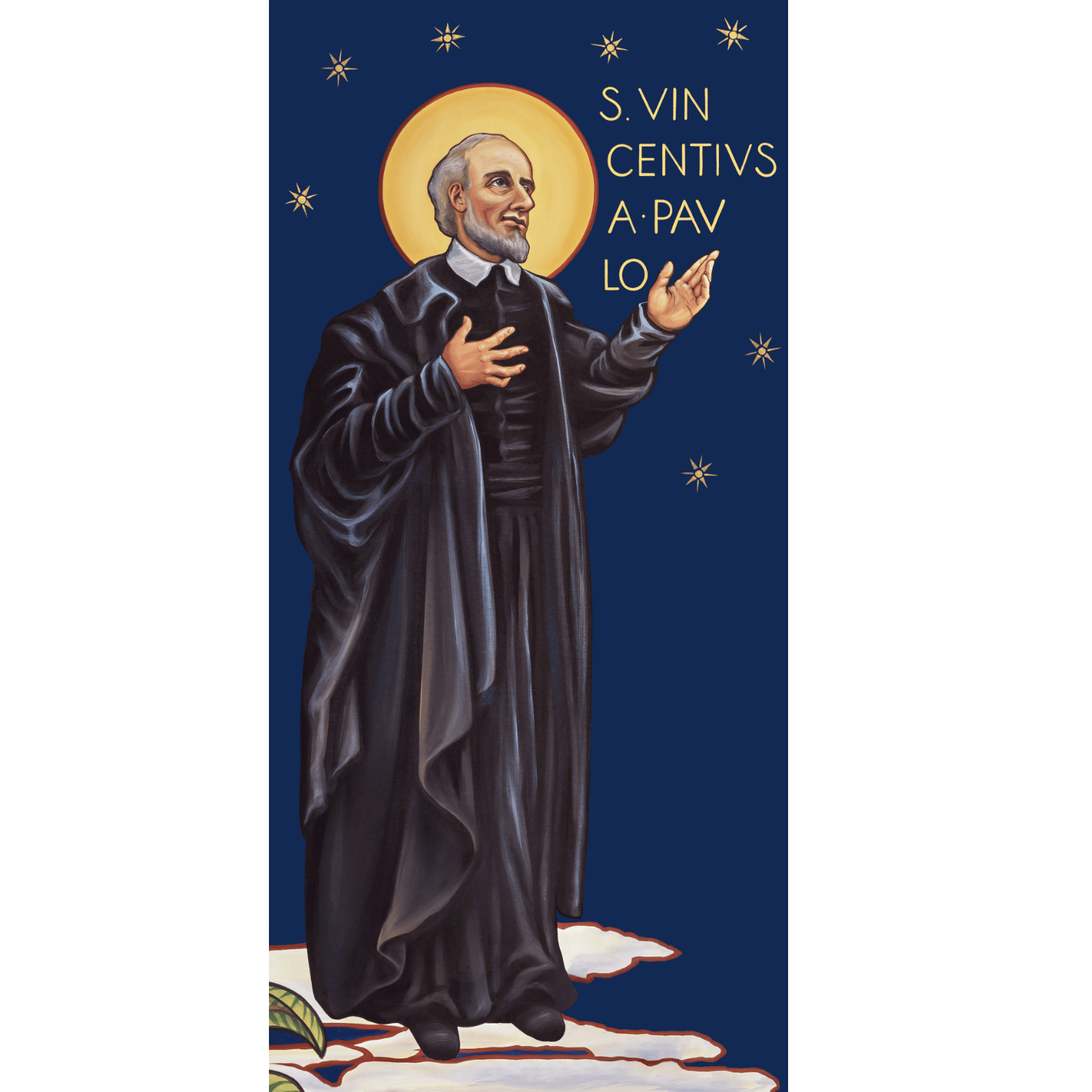 St Vincent de Paul, original sacred art by Ruth Stricklin of New Jerusalem Studios