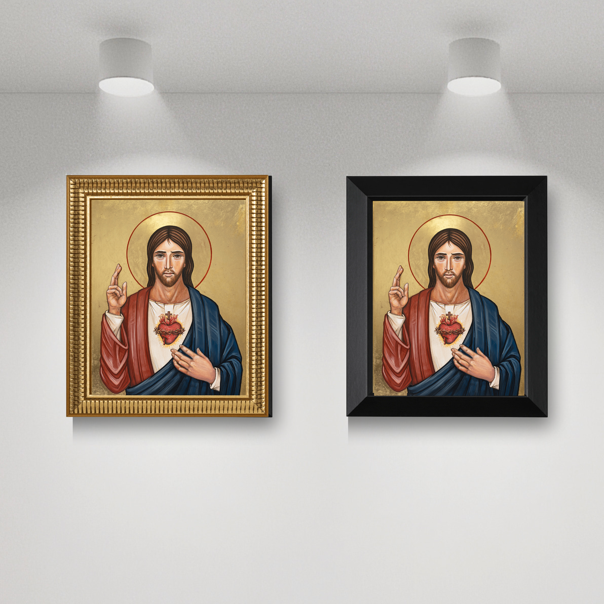 The Sacred Heart of Jesus Print - 5x7 in choice of frame