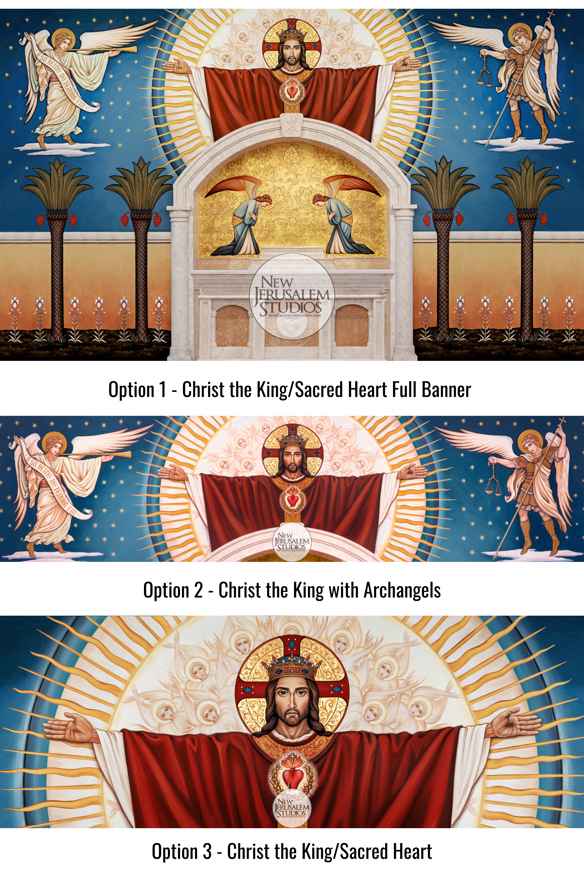 CONFERENCE BACKDROP - Christ the King (Horizontal) 3 Options