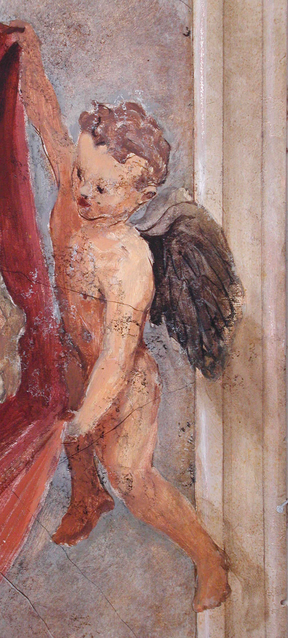 Old fresco detail