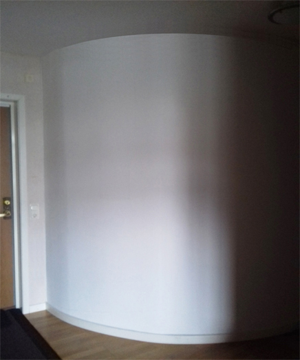 Curved wall [before] Halmstad