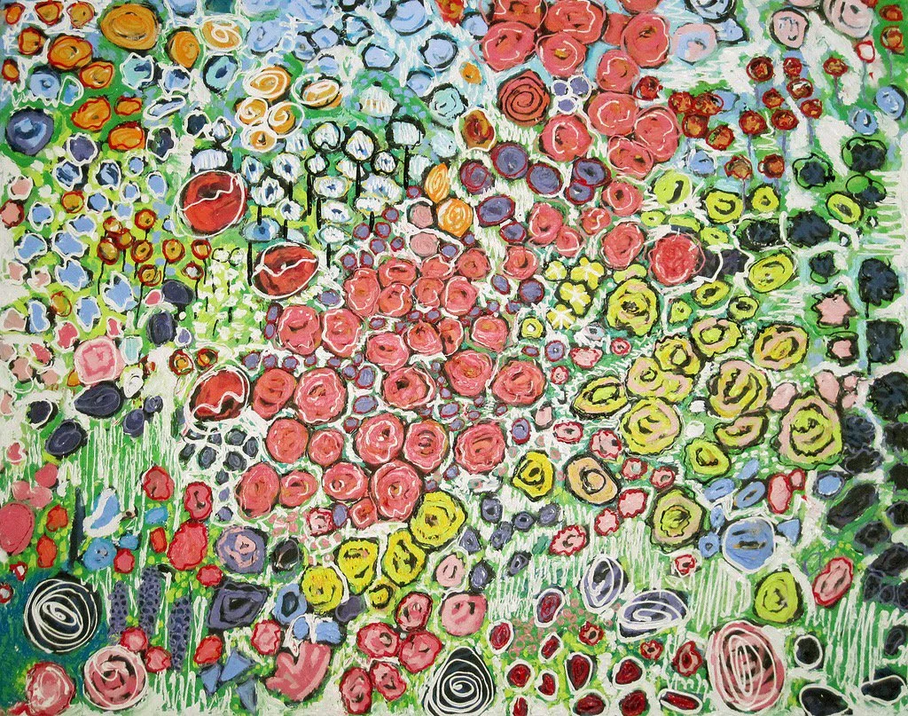 Just Family, acrylic on canvas, 48" x 60", SOLD