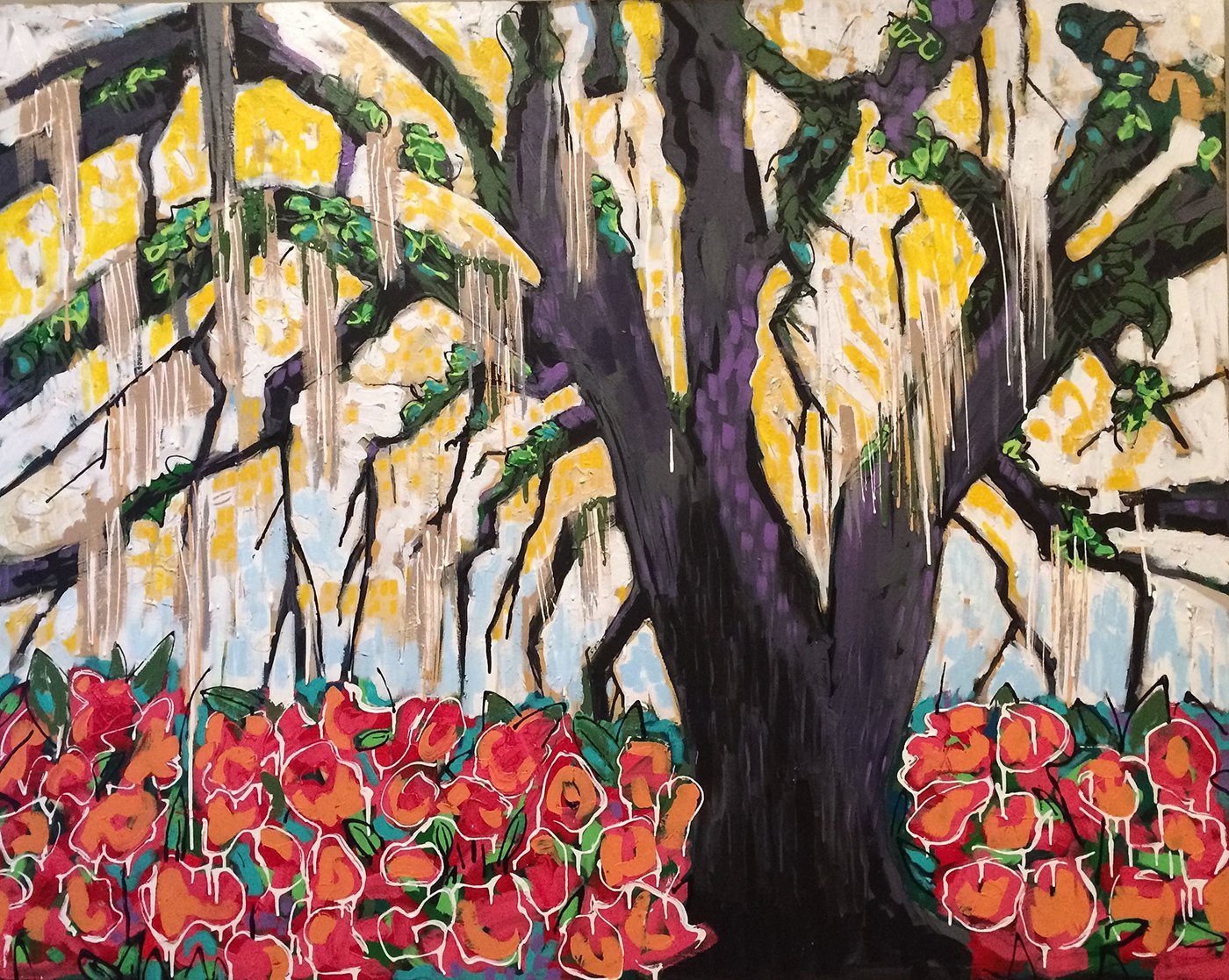 Southern Belle, acrylic on canvas, 48" x 60", Globesil, Inc.