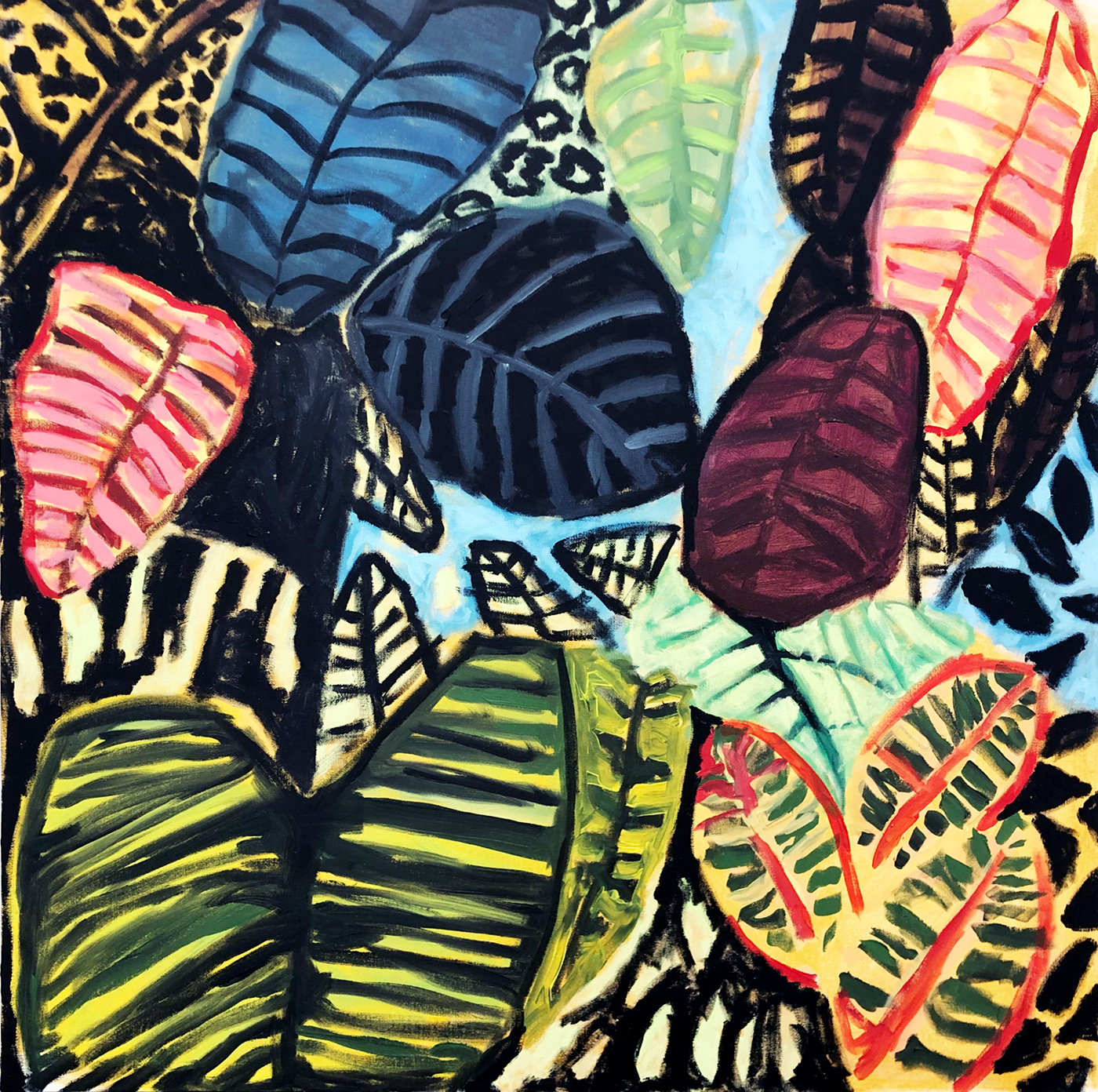 Garden Space, acrylic on canvas, 40" x 40", SOLD