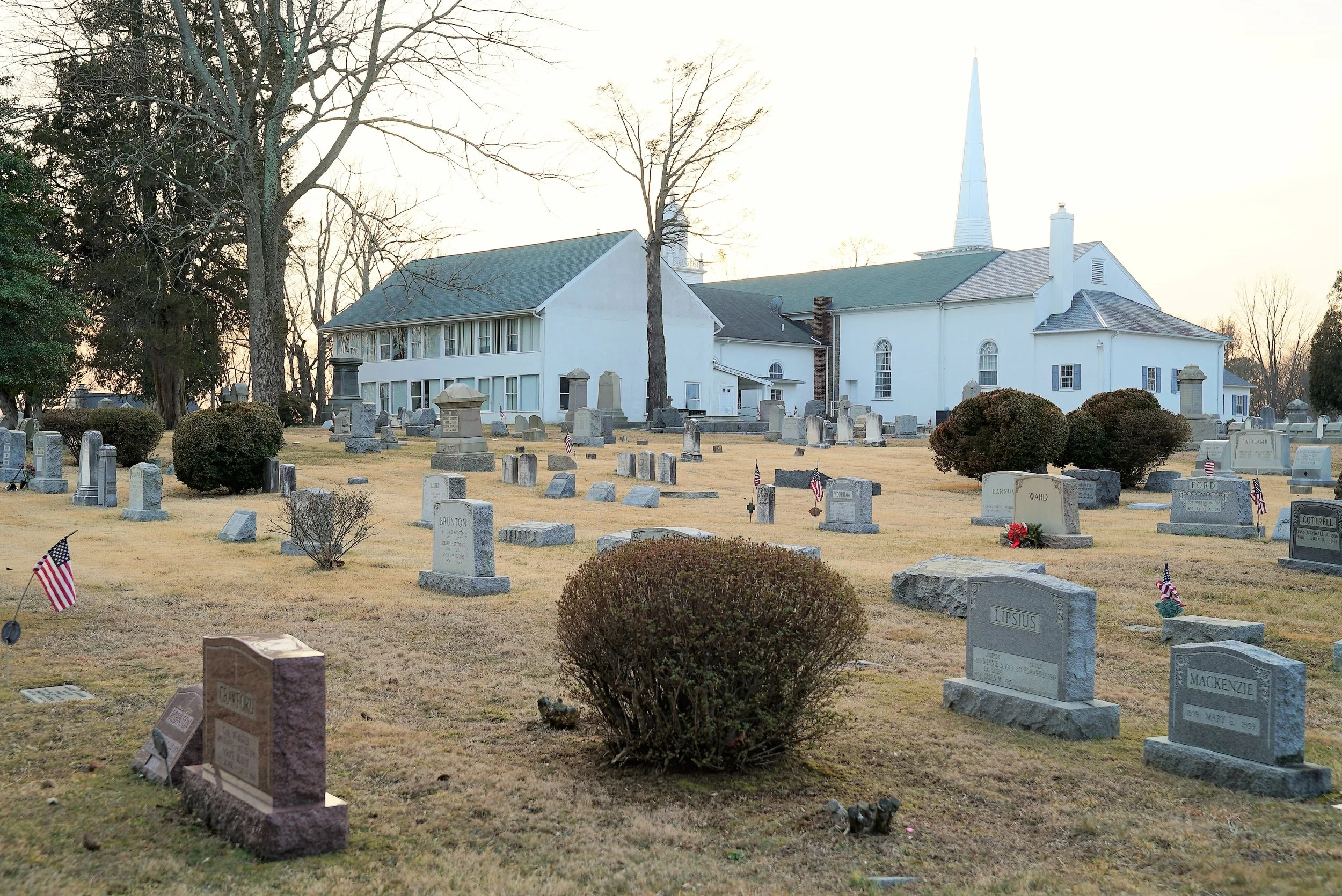 Middletown Presbyterian Church Cemetery. Rear view. Over 2000 interments. Running out of space.
