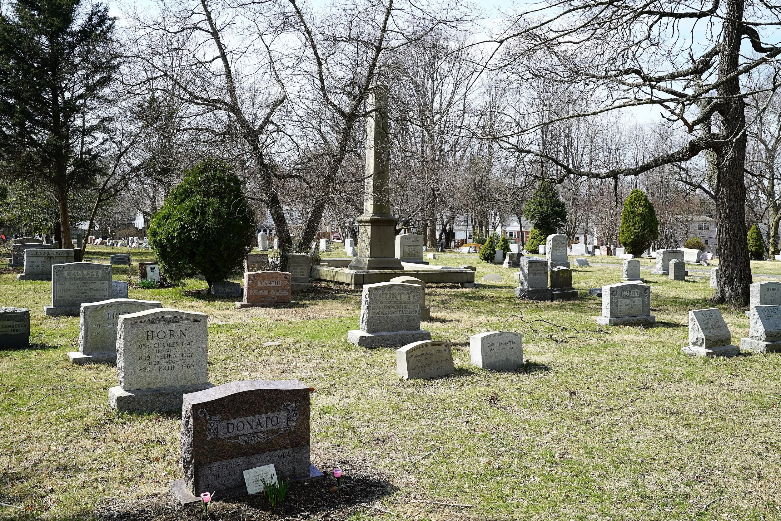 Photo of Eastlawn Cemetery, Ridley Township, Pennsylvania.