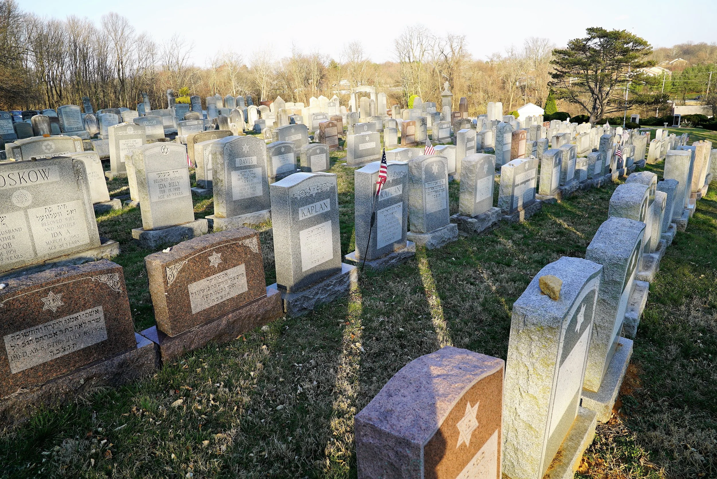 Photo: Ohev Shalom Cemetery. Brookhaven, Pennsylvania.