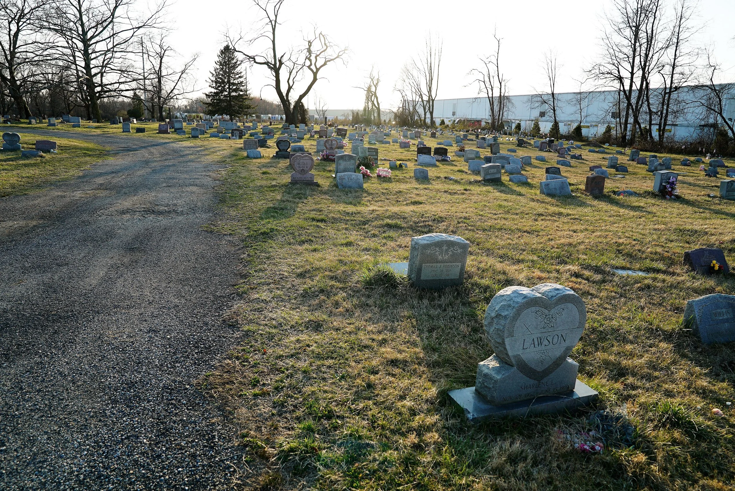 March 7, 2017 - Green Lawn Cemetery is looking good compared to my last visit, which was last spring. The grass had been uncut for a while.