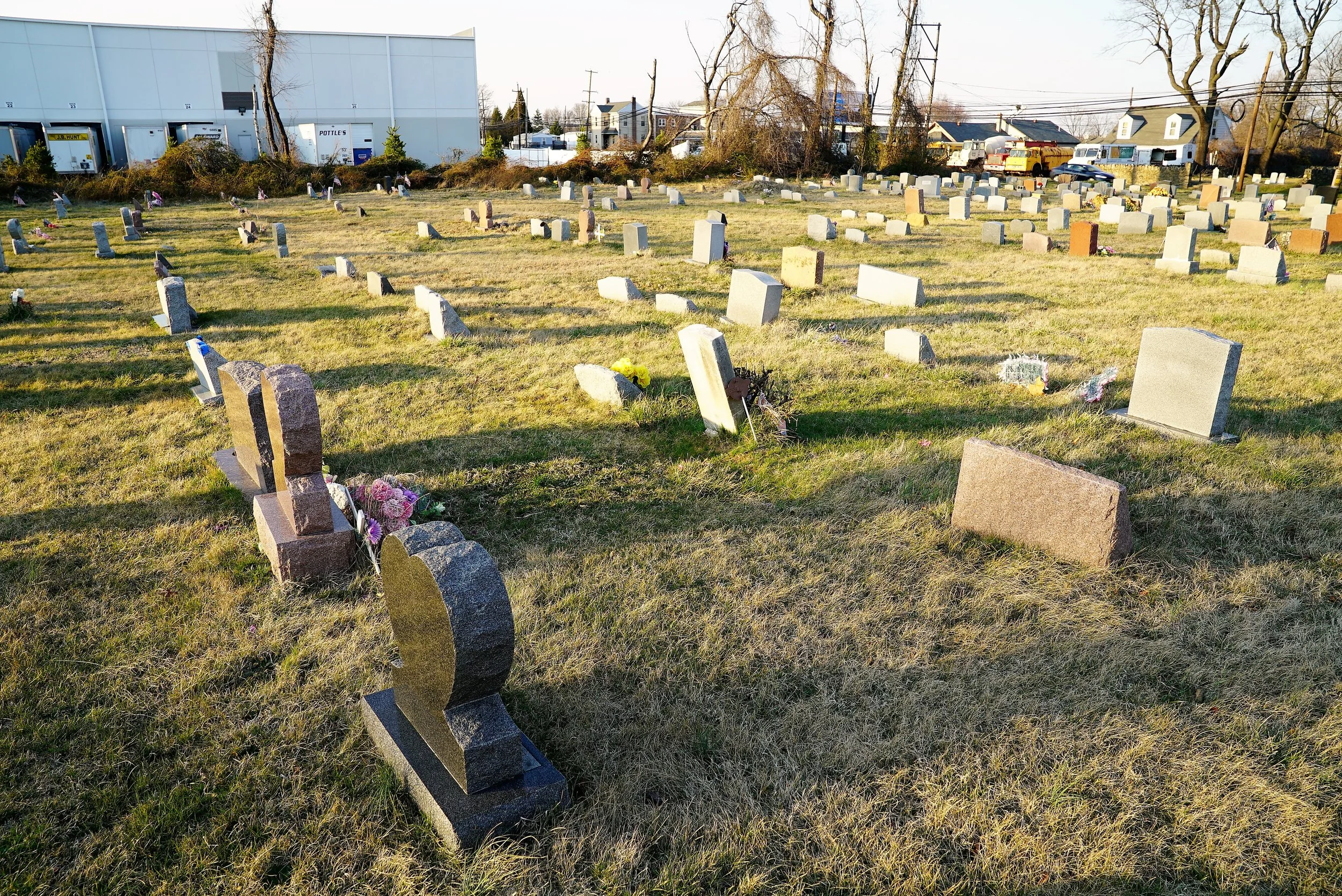 Photo: Green Lawn Cemetery in Chester Township, PA.