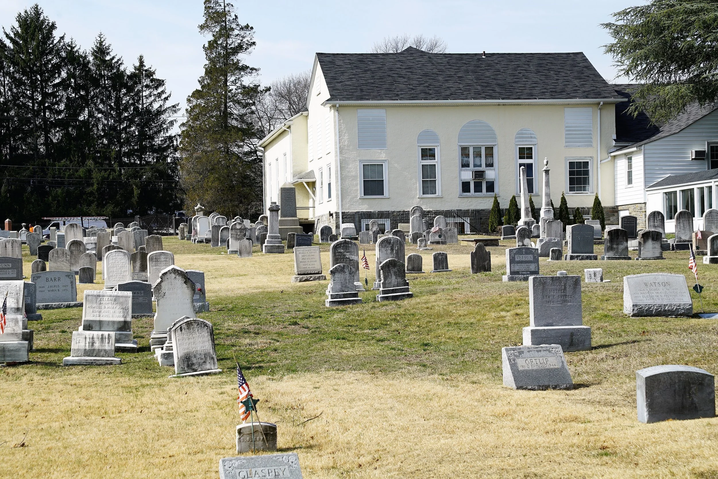 Photo: Marple Presbyterian Church Cemetery. Broomall, Pennsylvania.