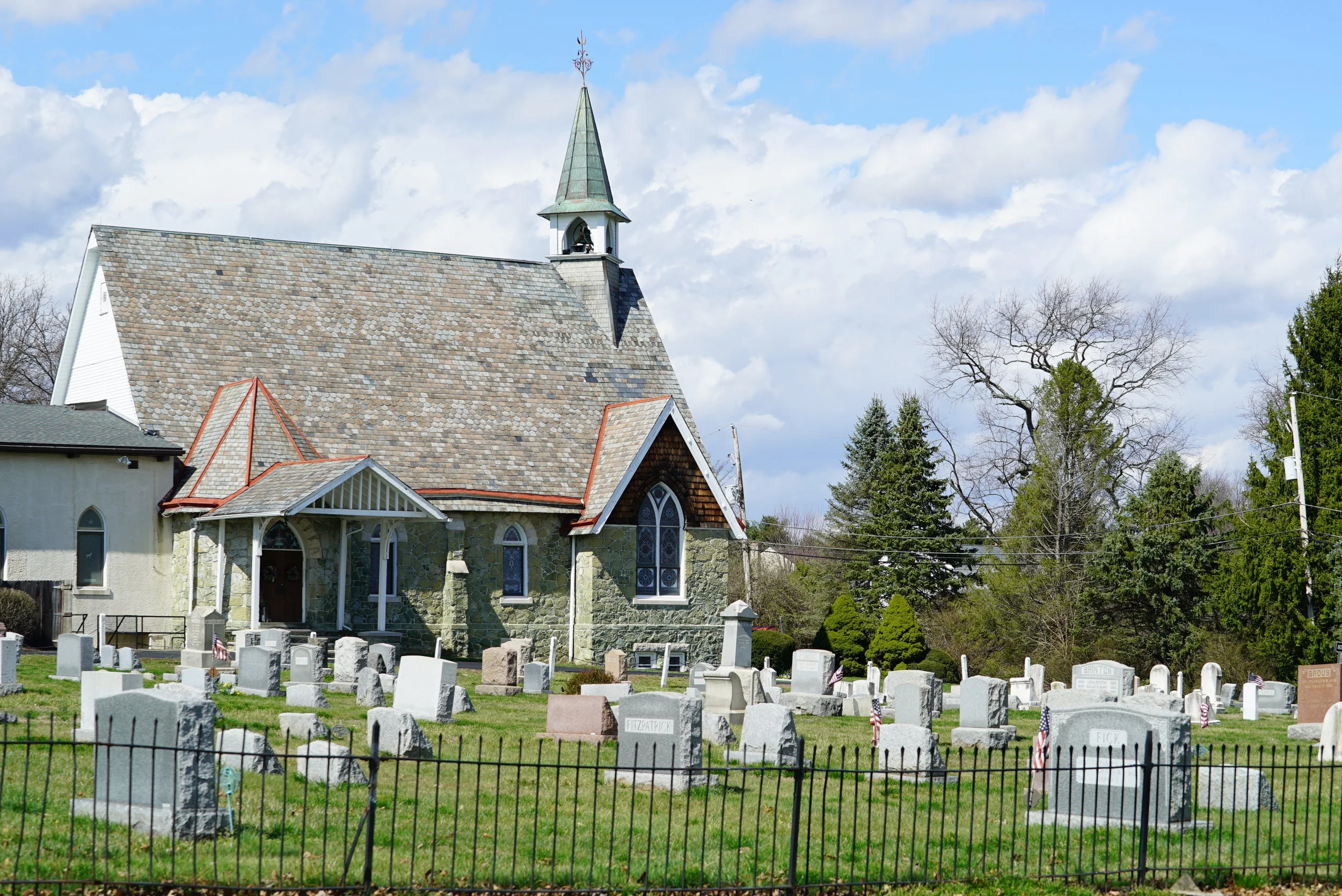 Bethlehem United Methodist Church Cemetery. Thornton, Pennsylvania. Early April 2017.