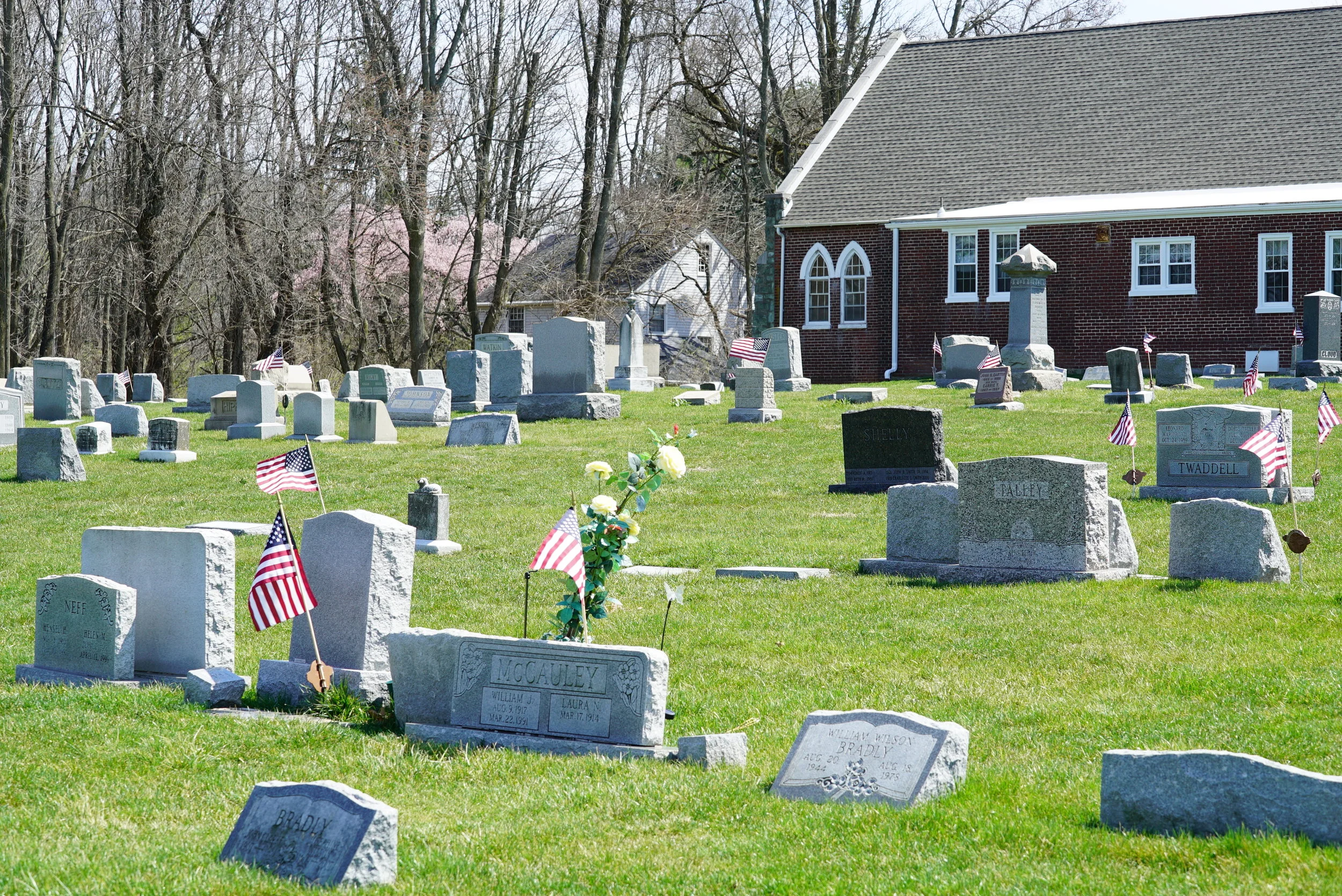 Elam United Methodist Church Cemetery. Glen Mills, PA. They have nice grass.