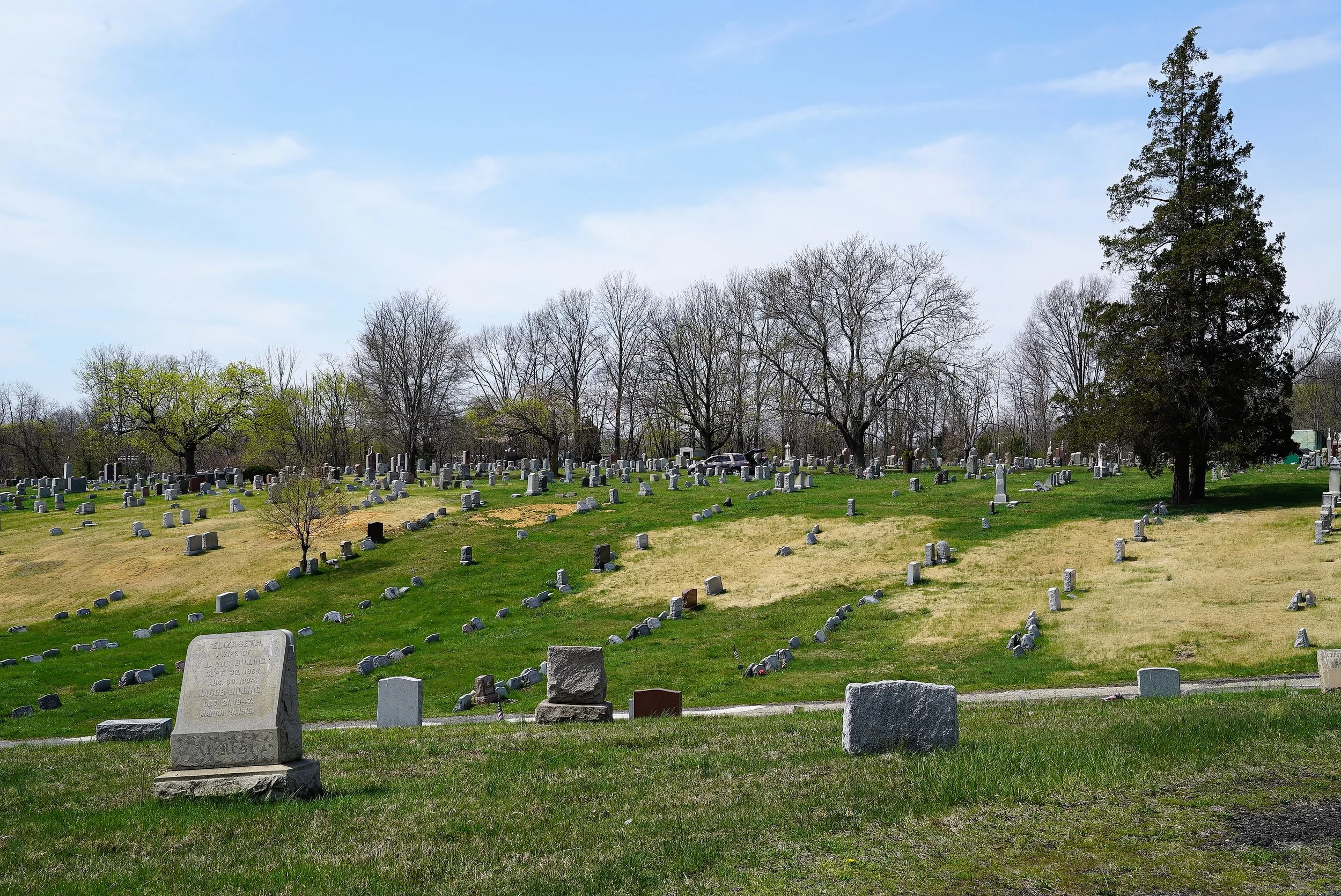 Above: Mount Zion Cemetery. Collingdale, PA. April 11, 2017