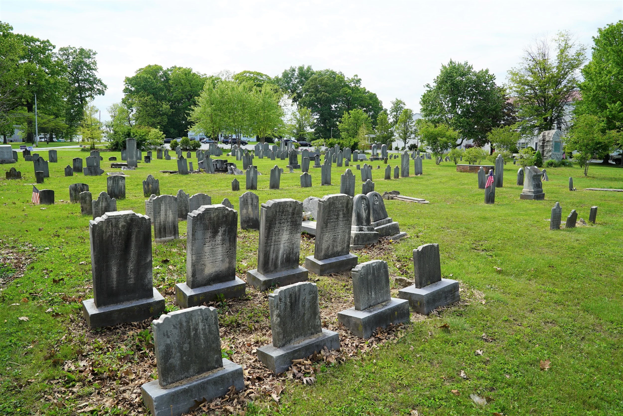 Old section of the Zion Lutheran Church Cemetery. Spring City, Pennsylvania.