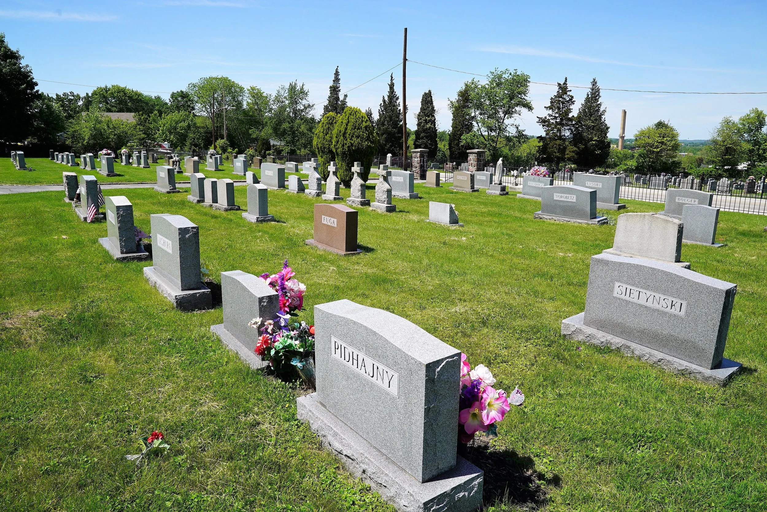 Saints Peter and Paul Ukrainian Catholic Cemetery. Phoenixville, Pennsylvania.