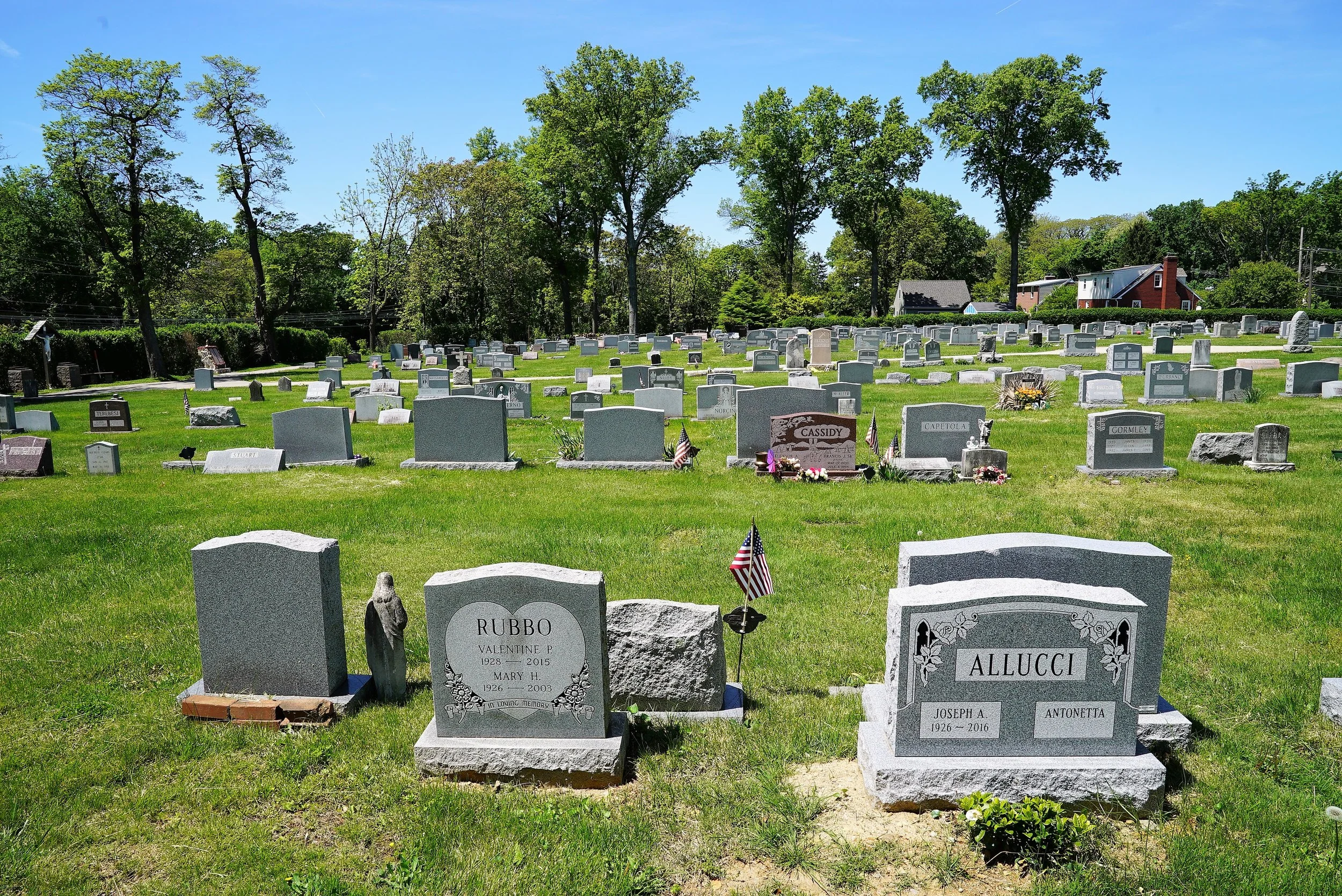 The Church of Saint Monica Cemetery. Berwyn, Pennsylvania.