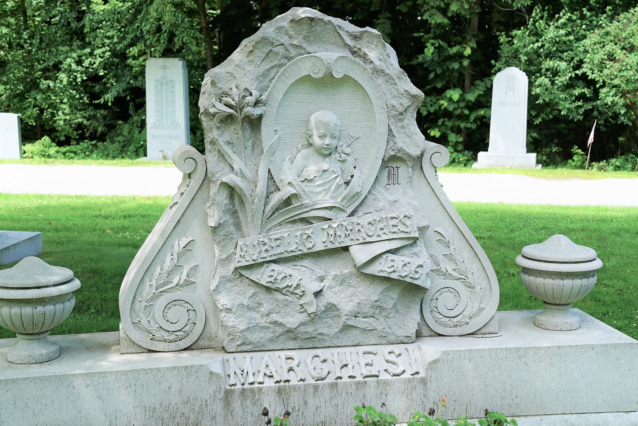 Hope Cemetery headstone designs, Barre, Vermont. Part 10 — Local