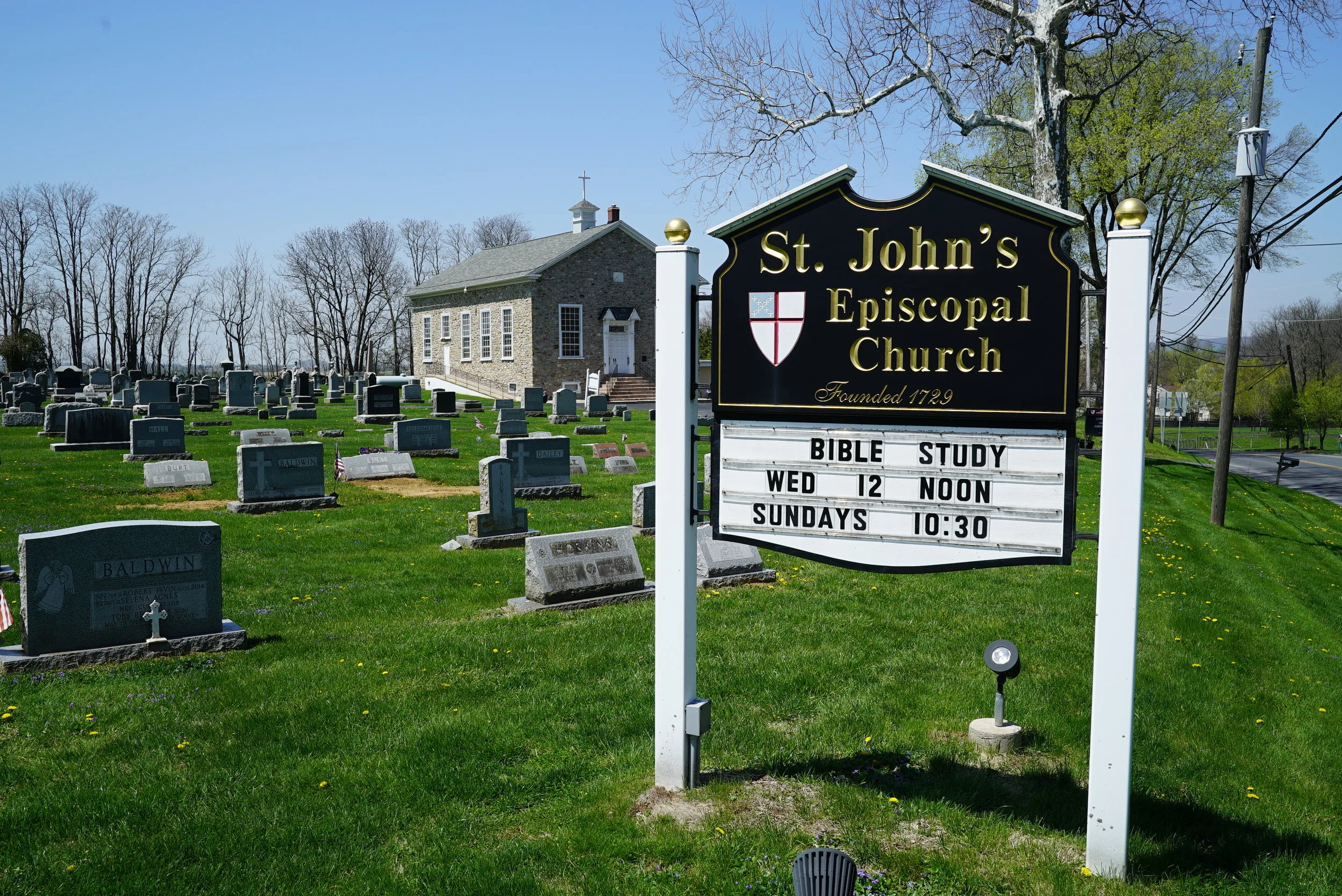 St. John's Episcopal Church Cemetery. Compass, Pennsylvania.