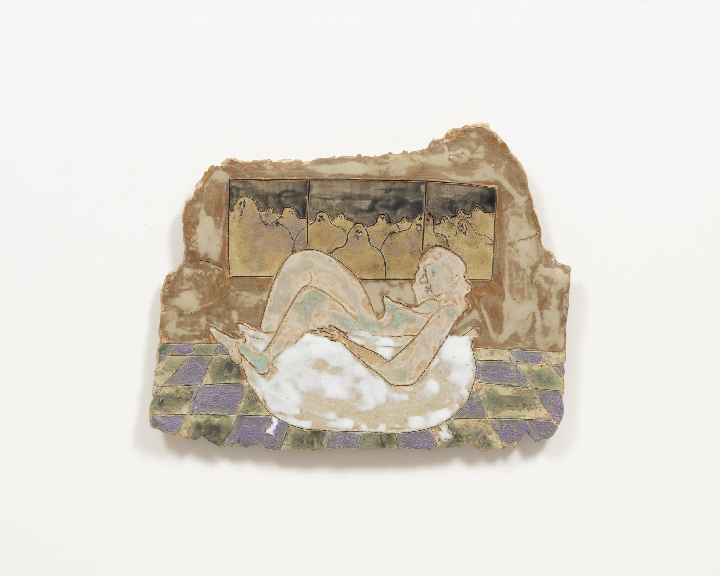 Bather's Purgatory Custom Glaze on Stoneware 11” x 14” 2019