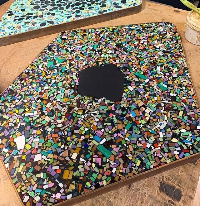 Back in my workshop!
#terrazzo #workinprogress #muranoglass