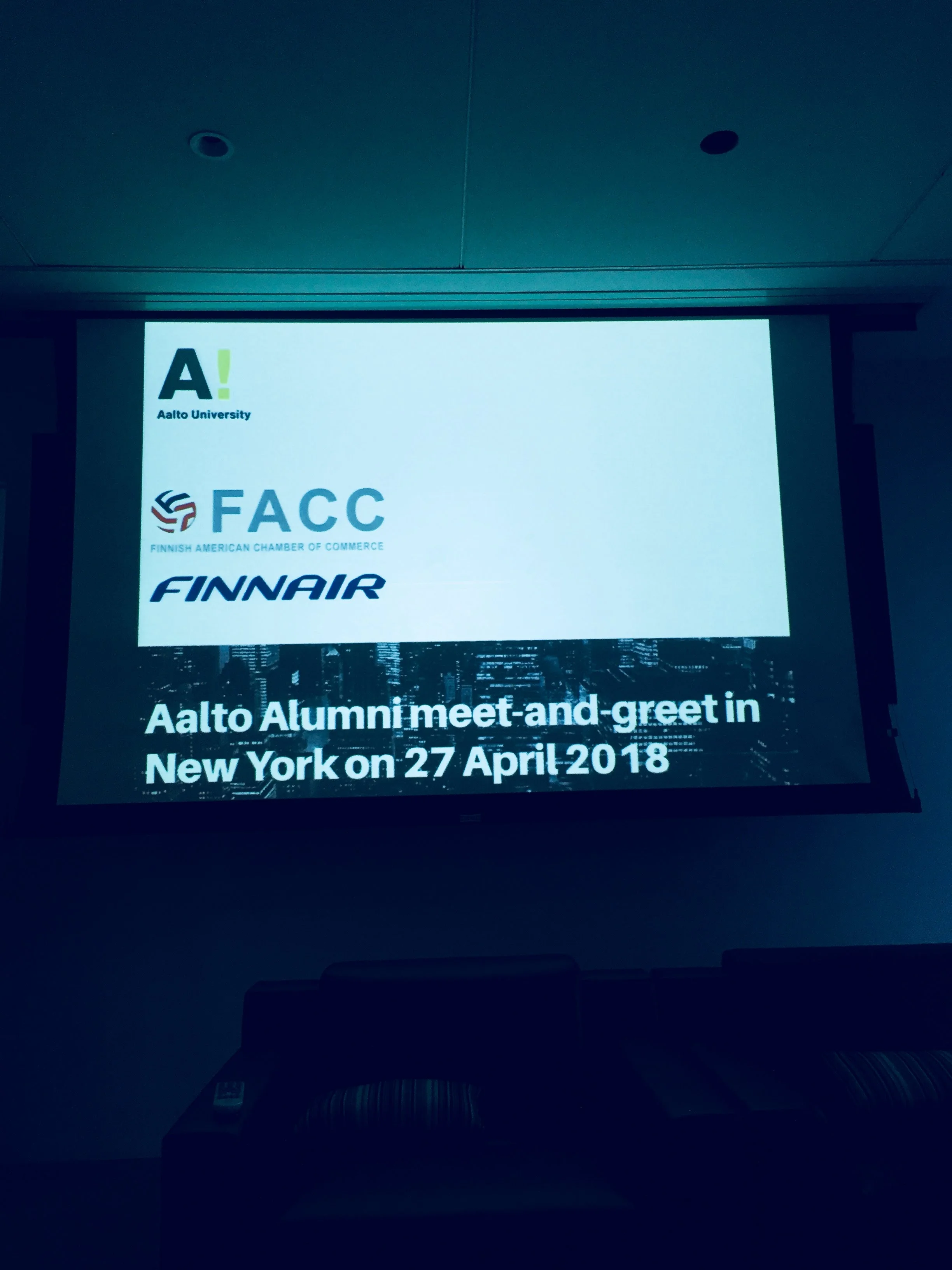 Aalto Alumni Meet-And-Greet in New York on 27 April 2018