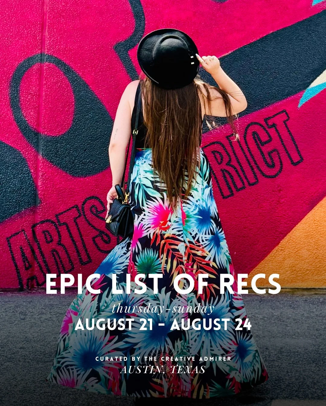 EPIC LIST OF ATX RECS 🙌 Thursday, August 21st - Sunday, August 24th 

🌈 Pride Weekend has landed, burst out that color and celebrate the way ATX loves, by stepping out!

Make sure to check out:
👁️ @batheaustin Member&rsquo;s Night 
🧿 @propagandah
