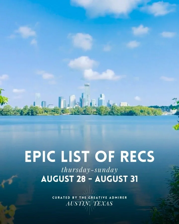 EPIC LIST OF ATX RECS 🙌 Thursday, August 28th - Sunday, August 31st 

~ Labor Day Weekend coming in hottt ~ It&rsquo;s also apparently college football watch party things, everywhere lol had to include a few of them&hellip;

Make sure to check out: 
