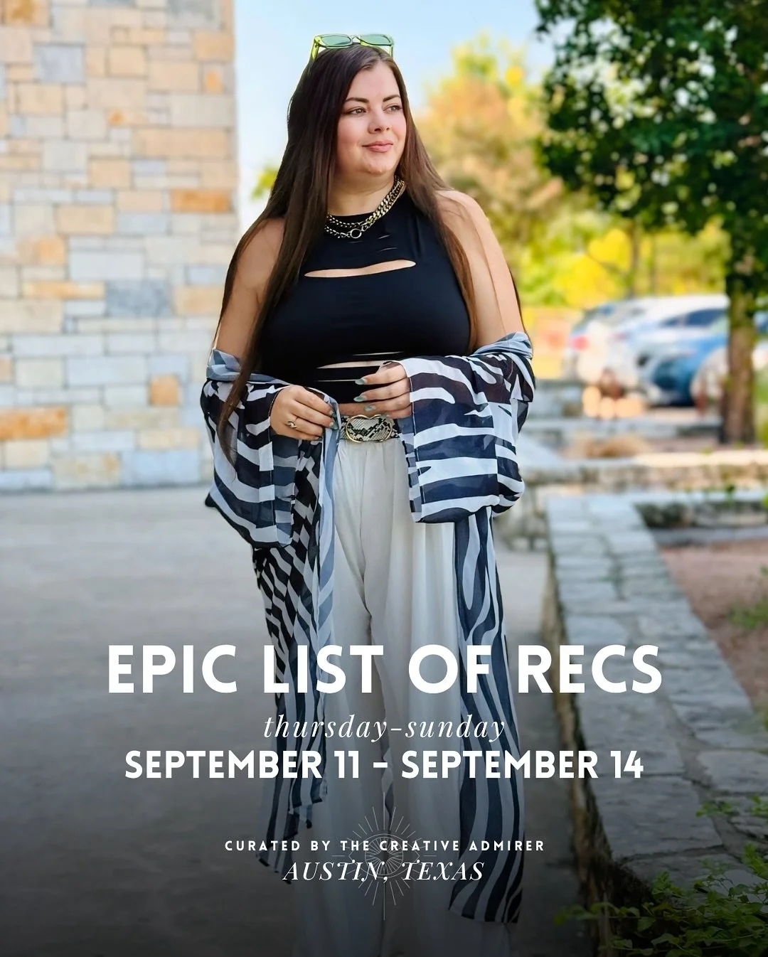 EPIC LIST OF ATX RECS 🙌 Thursday, September 11th - Sunday, September 14th 

~ Pretty poppin weekend ahead! No matter what you&rsquo;re into, I definitely have something for you to swipe &amp; enjoy&hellip;

Make sure to check out: 
👁️ Onsen Dreams 