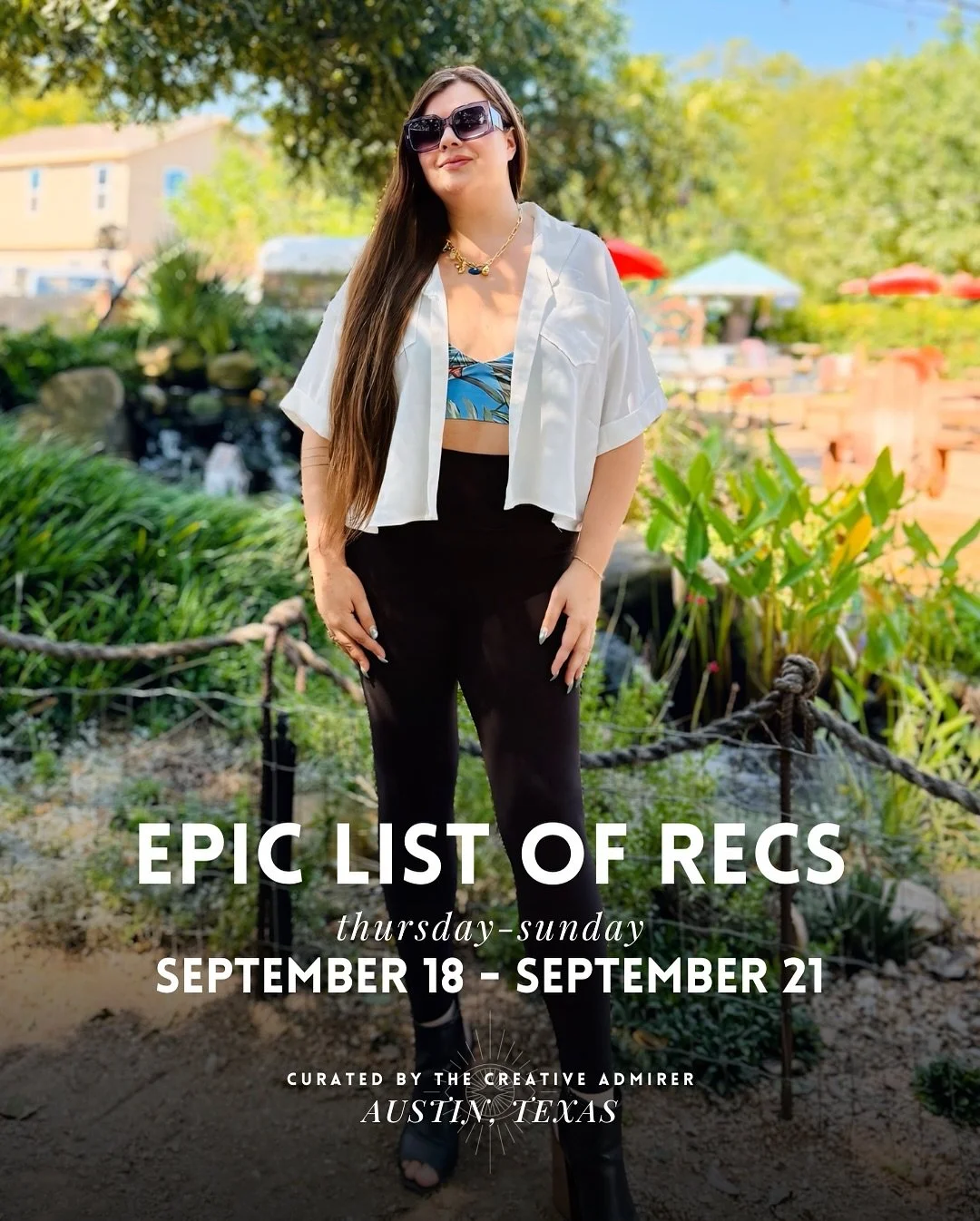 EPIC LIST OF ATX RECS 🙌 Thursday, September 18th - Sunday, September 21st 

~ Tbh it&rsquo;s a really, really busy weekend! We&rsquo;re definitely revving up to the craziness that is October in Austin, but still a ton of &ldquo;last summer/pre fall&