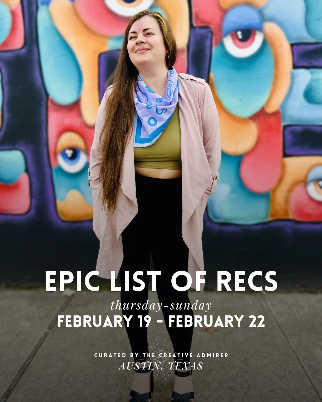 🥂 EPIC LIST OF ATX RECS! Thursday, February 19 - Sunday, February 22

~ This weekend&rsquo;s recs are packed with creative, unique things to explore, a lot of Lunar New Year fun, couple of anniversary&rsquo;s fun &amp; launch parties sprinkled in&he