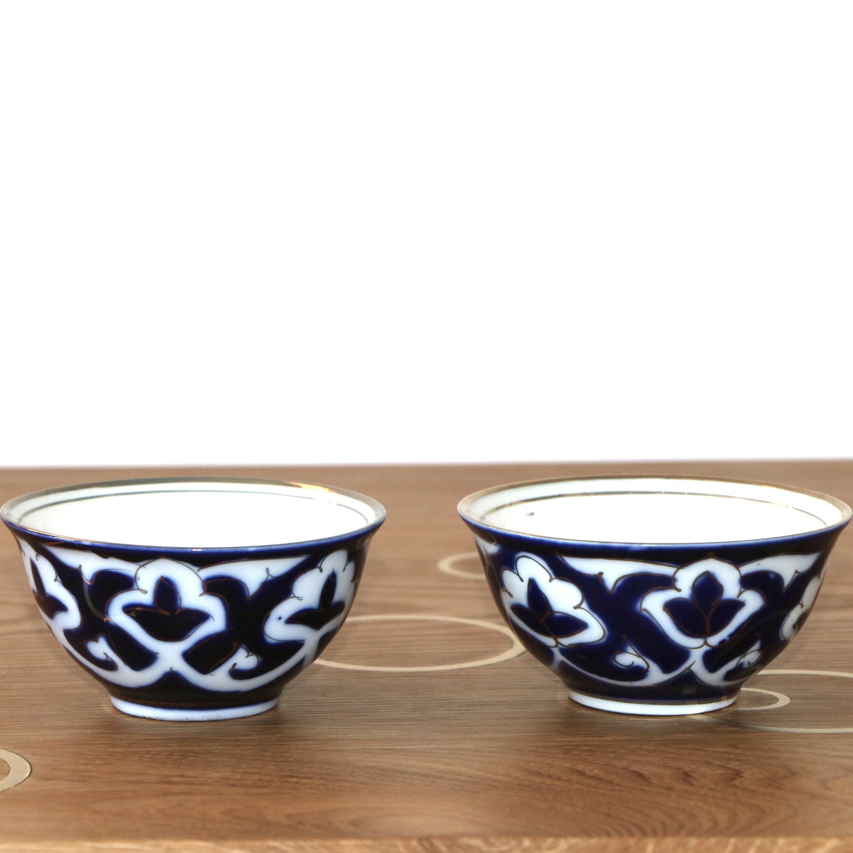 vintage uzbek small blue duo