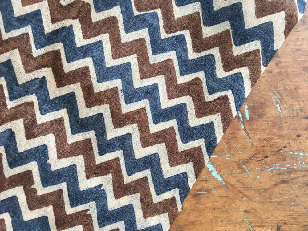 Zig Zag Khadi Silk Carré spring finn and co