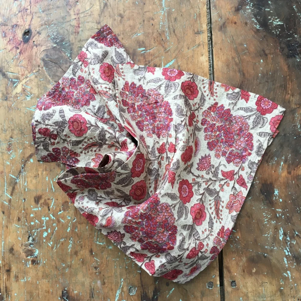 Sweet Garden Khadi Silk Carré spring finn and co