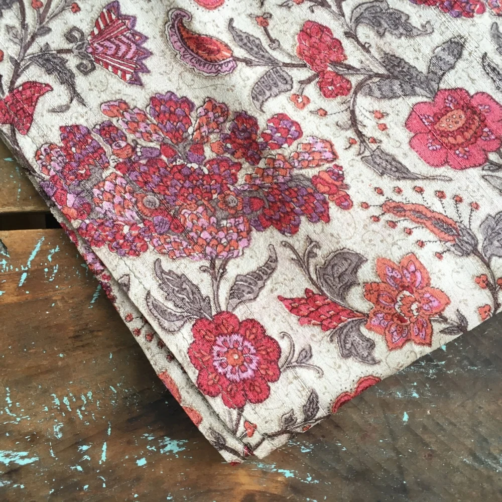 Sweet Garden Khadi Silk Carré spring finn and co