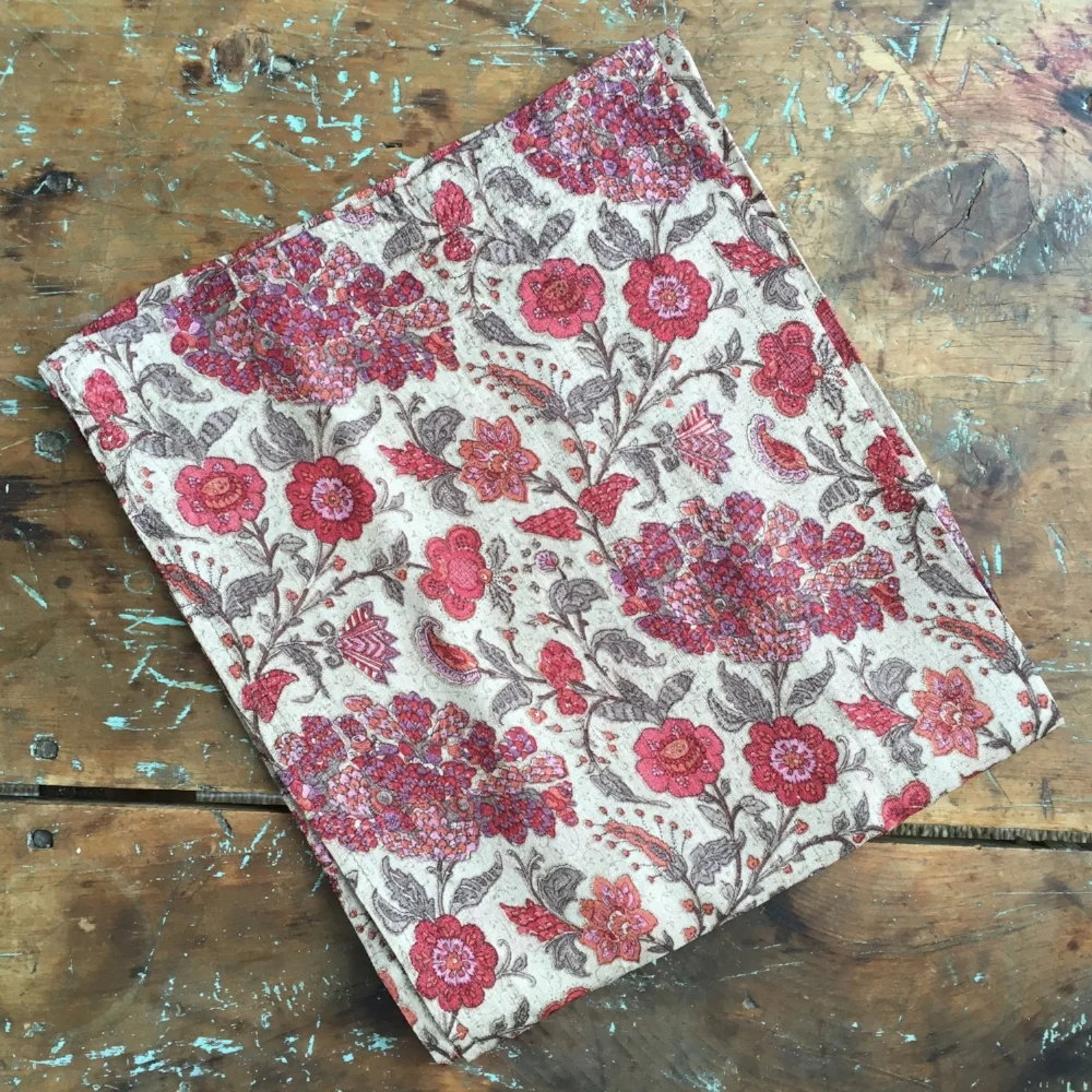 Sweet Garden Khadi Silk Carré spring finn and co