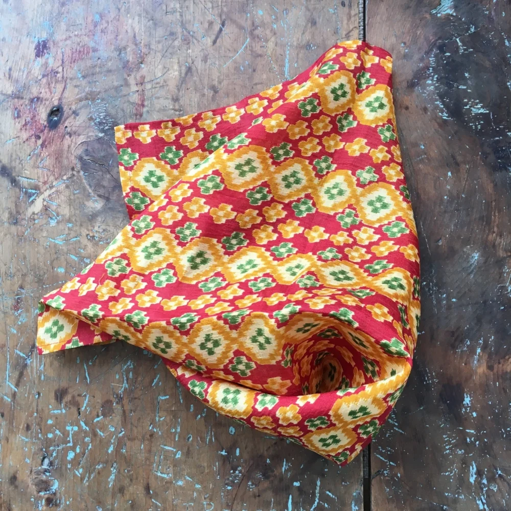 Gujarat Mosaic Khadi Silk Carré spring finn and co