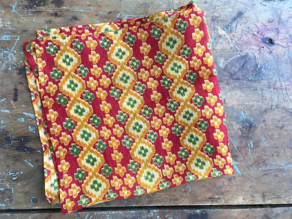Gujarat Mosaic Khadi Silk Carré spring finn and co