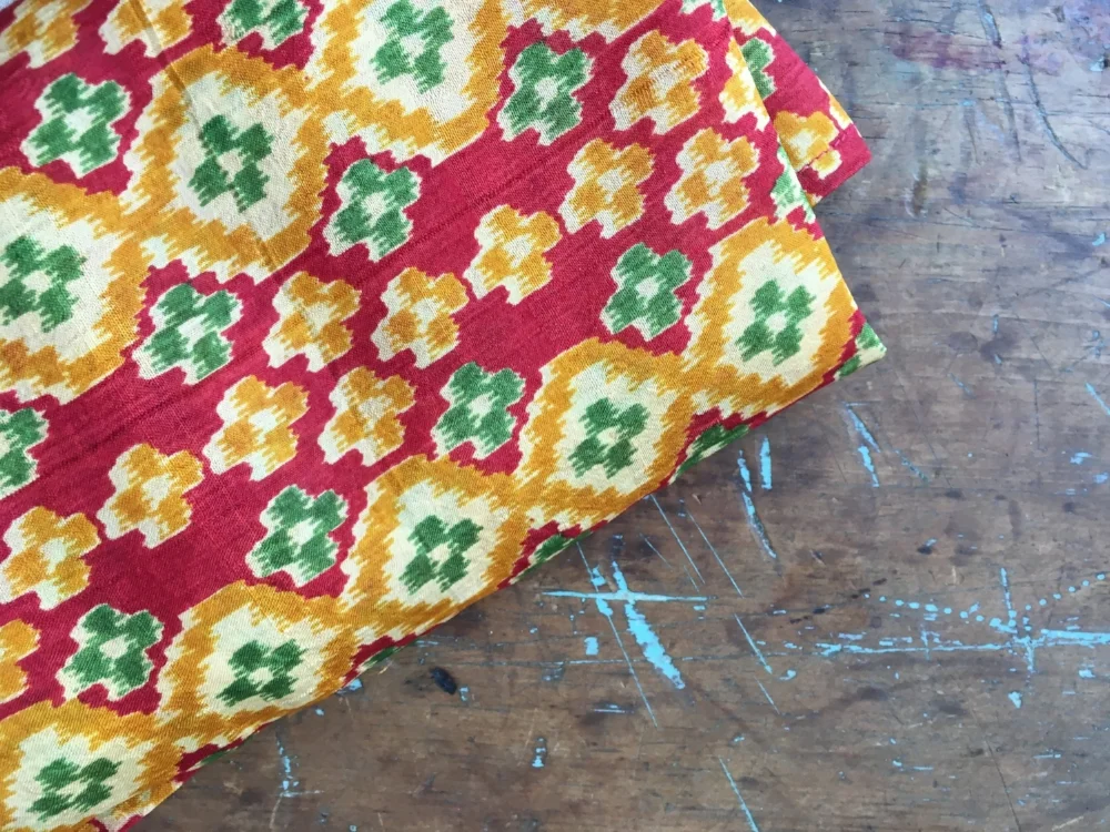 Gujarat Mosaic Khadi Silk Carré spring finn and co