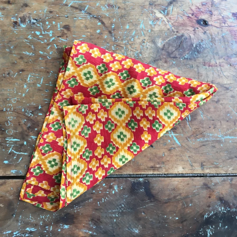 Gujarat Mosaic Khadi Silk Carré spring finn and co