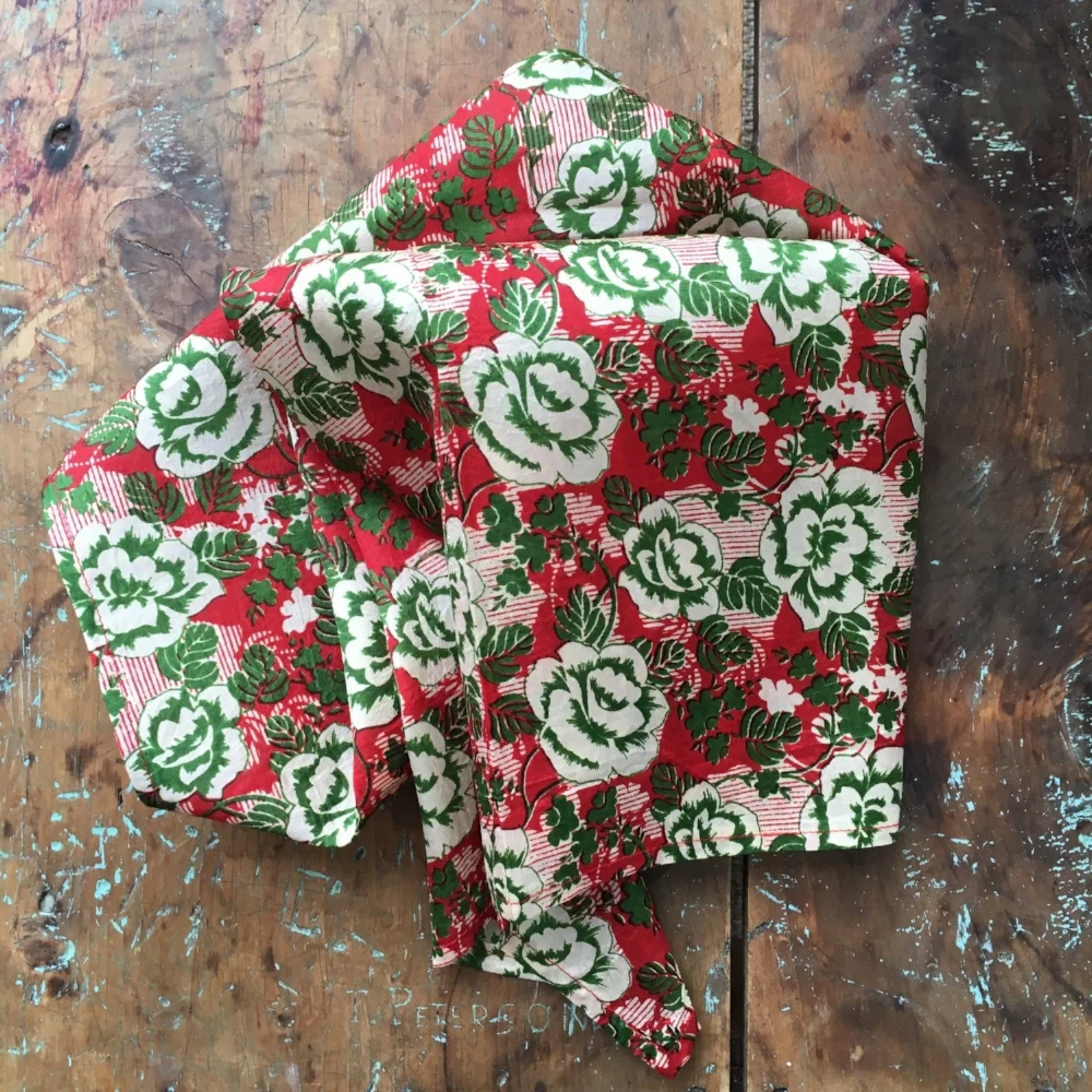 Russian Block Khadi Silk Carré spring finn and co