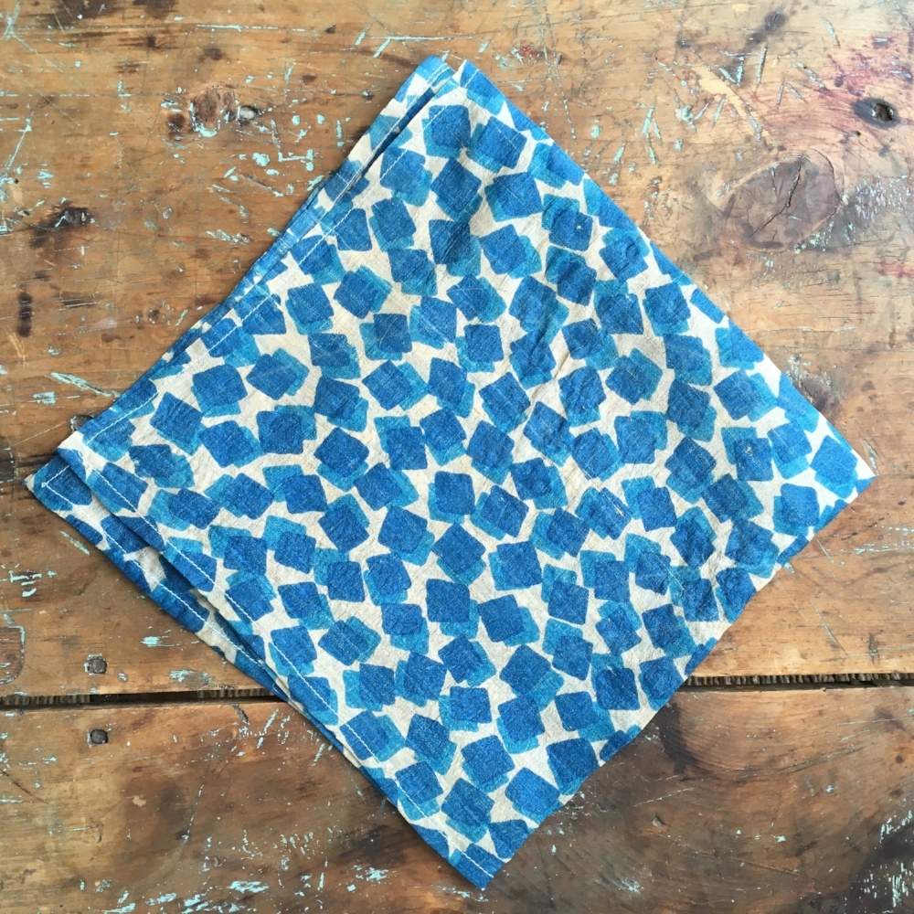 Blue Mosque Khadi Silk Carré spring finn and co