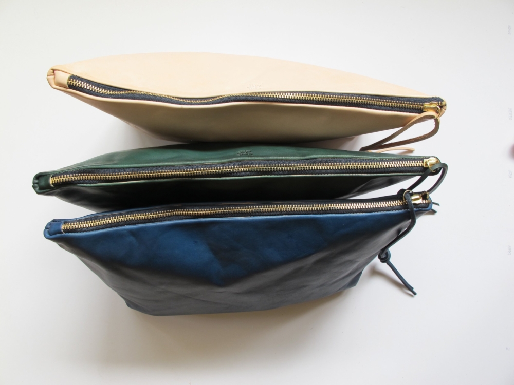 Timbuktu Indigo hand painted vegetable tanned leather clutch spring finn and co Abderrahamane Sissako talin spring
