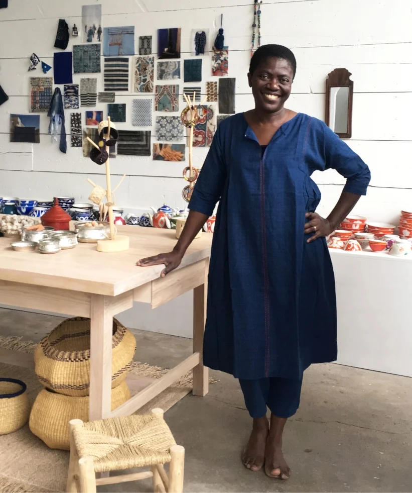 Hand woven khadi indigo dress