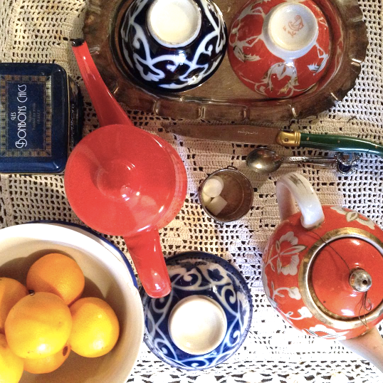 talin's bazaar vintage uzbek tea pot orange gold uzbekistan vintage soviet vintage spring finn and co talin spring