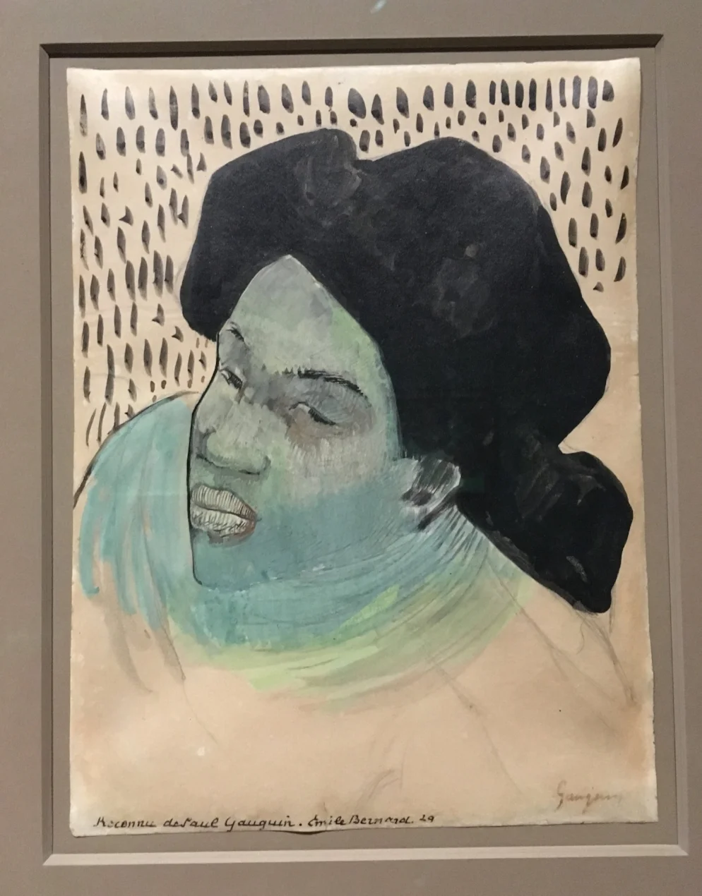 Paul Gauguin Head of a Tahitian WomanGaugain Artist as Alchemist art institute chicago