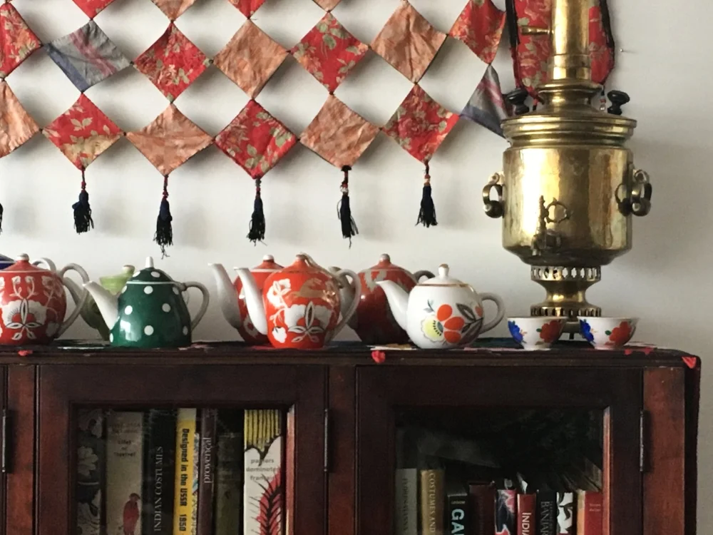 vintage uzbek ikat tea pot uzbekistan vintage soviet vintage spring finn and co talin spring