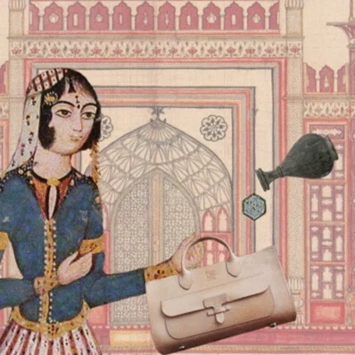 QUEEN IZDIHAR AND HER ORIGINAL BAG