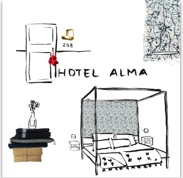alma hotel suite interior design by Spring Finn & Co
