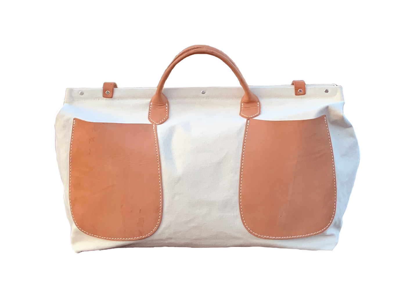 Edgar weekend bag natural canvas